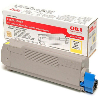 OKI 43324421 sárga (yellow) eredeti toner