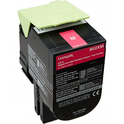 Lexmark 80C2XM0 bíborvörös (magenta) eredeti toner
