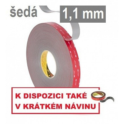3M VHB™ GPH-110GF kétoldalas, erősen tapadó ragasztószalag, vastagság: 1,1 mm, 12 mm x 33 m