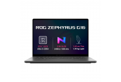 ASUS ROG Zephyrus G16/GU605CP-NEBULA003Z/U9-285H/16"/2560x1600/32GB/1TB/RTX 5070/OS nélkül/Gray/2R
