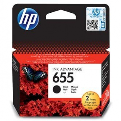 HP 655 CZ109AE fekete (black) eredeti tintapatron