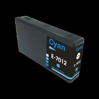 Epson T7012 cián (cyan) kompatibilis tintapatron