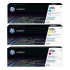 HP 410X, CF252XM cián/bíborvörös/sárga (cyan/magenta/yellow) eredeti toner