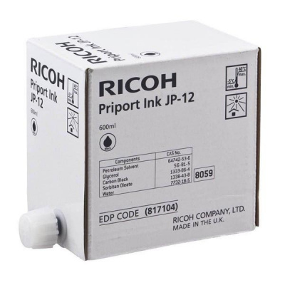 Ricoh JP 12 817104 fekete (black) eredeti tintapatron