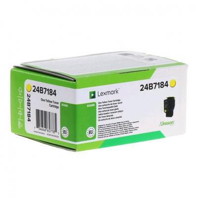 Lexmark 24B7184 sárga (yellow) eredeti toner