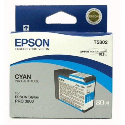 Epson T5802 cián (cyan) eredeti tintapatron
