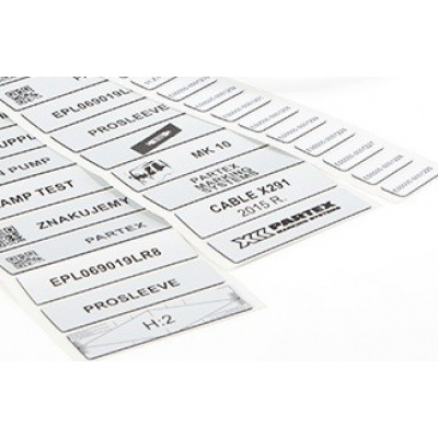 Partex EPL080060LR4C 80x60mm, sárga, 500db, EPL panelcímke