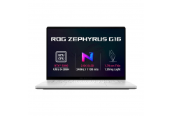 ASUS ROG Zephyrus G16/GU606AX-TB081W/U9-386H/16"/2560x1600/64GB/1TB/RTX 5090/W11H/Fehér/2R