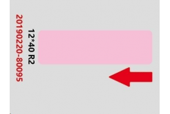 Niimbot címkék RP A2A68301101, 12x40mm 160db Pink a D11 és D110 esetében