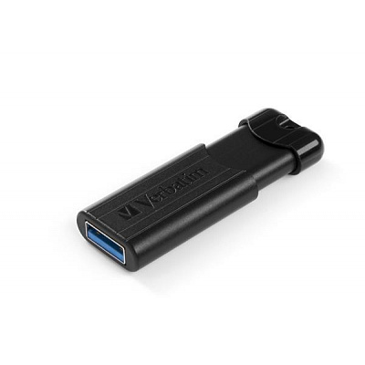 VERBATIM Flash Disk PinStripe USB 3.0, 16GB - fekete