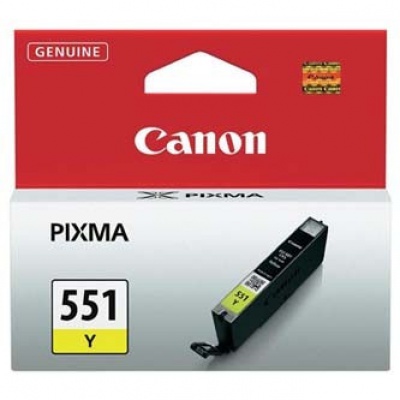 Canon CLI-551Y sárga (yellow) eredeti tintapatron
