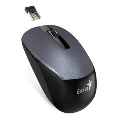 Genius Egér NX-7015 31030019400, 1600DPI, 2.4 [GHz], optikai, 3 gomb, vezetéknélküli USB, szürke, AA