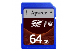 Apacer memóriakártya Secure Digital Card, 64GB, SDXC, AP64GSDXC10U1-R, UHS-I U1 (Class 10)