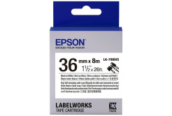 Epson LabelWorks LK-7WBVS C53S657014 36mm x 8m, fekete nyomtatás / fehér alapon, önlamináló, eredeti szalag