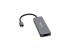 VERBATIM Dokovací stanice USB-C, 6v1, HDMI, USB-C PD, USB 3.0, USB 2.0, SD a microSD, šedá