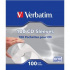 Verbatim 49976 papír lemez tokok CD, ablakkal, 100db, fehér