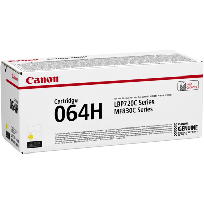 Canon 064 H Y 4932C001 sárga (yellow) eredeti toner