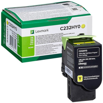 Lexmark C232HY0 sárga (yellow) eredeti toner