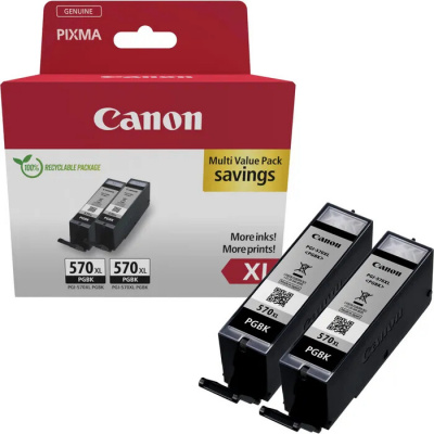 Canon PGI-570XL 0318C010 fekete (black) multipack eredeti patronok, 2 db