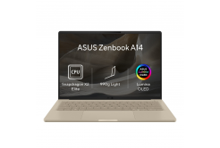 ASUS Zenbook A14 OLED/UX3407NA-OLED218W/SD-X2E-88-100/14"/WUXGA/16GB/512GB/Adreno/W11H/Arany/2R