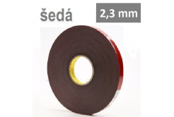 3M VHB™ 4991-F, tl. 2,3 mm; šedá oboustranně lepicí akrylová páska 19 mm x 16,5 m