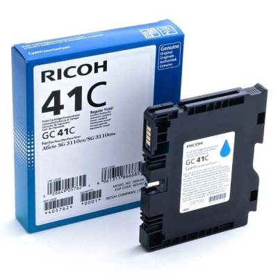 Ricoh GC41HC 405762 cián (cyan) eredeti gél patron