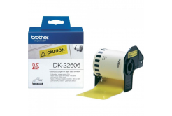 Brother DK-22606, 62mm x 15,24m, sárga, fóliával bevont, eredeti folyamatos tekercs