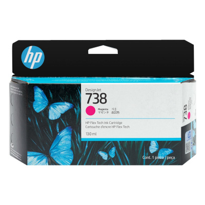 HP 738 498N6A bíborvörös (magenta) eredeti tintapatron