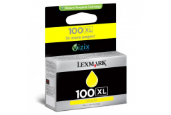 Lexmark eredeti tintapatron 14N1071E, #100XL, yellow, return, 600 oldal, Lexmark S305, 405, 505, 605, PRO205, 705, 805, 905