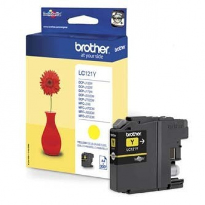 Brother LC-121Y sárga (yellow) eredeti tintapatron