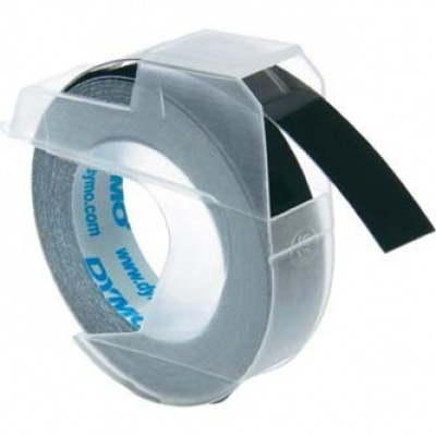 Dymo S0898130 520109, 9mm x 3m, fekete alapon, eredeti szalag