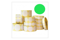Öntapadó címkék kerek 35 mm, 1000 db, világos zöld papír a TTR számára, roll