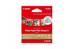 Canon Photo Paper Plus II 2311B070, 265 g/m2, 3.5x3.5", 8.89x8.89cm, 20db, fényes, négyzet, fehér, fotópapír