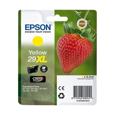 Epson T29944012, T29XL sárga (yellow) eredeti tintapatron