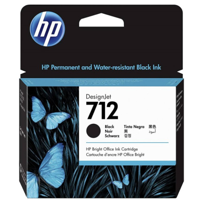 HP 712 3ED70A fekete (black) eredeti tintapatron