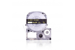 Epson LC-SC12KZ, 12mm x 8m, arany nyomtatás / fekete alapon, utángyártott szalag
