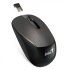 Genius NX-7015 egér, 1600DPI, 2.4 [GHz], optikai, 3 gombos, vezeték nélküli, csokoládébarna, 1 db AA, Blue-eye szenzor