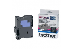Brother TX-355, 24mm x 15m, fehér nyomtatás / fekete alapon, eredeti szalag