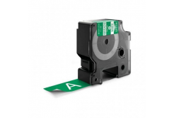 Dymo 1805426, 24mm x 5, 5m fehér nyomtatás / zöld alapon, vinyl, kompatibilis szalag 