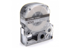 Epson LC-ST9SW, 9mm x 8m, fehér nyomtatás / átlátszó alapon, utángyártott szalag