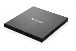 VERBATIM külső DVD-RW újraíró USB-C, fekete + NERO