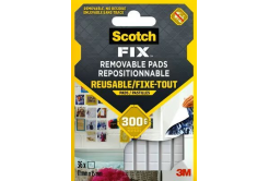 3M Scotch-FIX eltávolítható ragasztópárnák, négyzet alakú ragasztógyurma, 6 cm x 9 cm-es lap