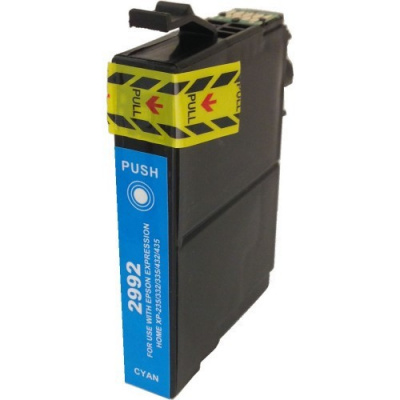 Epson T2992 cián (cyan) kompatibilis tintapatron