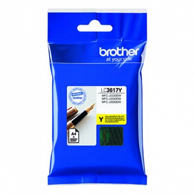 Brother LC-3617Y žlutá (yellow) originální cartridge, po expiraci