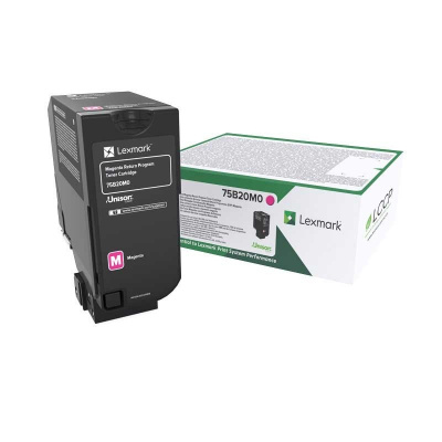 Lexmark 75B20M0 bíborvörös (magenta) eredeti toner