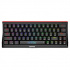 Marvo HECATE 61WR, billentyűzet US, gamer, Tri-mode, fekete, mechanikus, Rainbow háttérvilágítás, piros kapcsolók