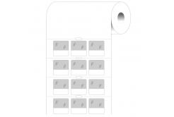 Brady BPT-211-427 / 236989, hőérzékeny papír címkék, 25.40 mm x 25.40 mm