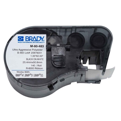 Brady M-60-483 / 131599, címkék 25.40 mm x 50.80 mm