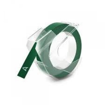 Dymo S0898160, 9mm x 3m, fehér nyomtatás / zöld alapon, kompatibilis szalag 