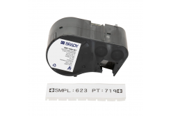 Brady M5C-1000-461 / 170876, 25.40 mm x 7.62 m, poliészter, fekete nyomtatás / fehér alapon